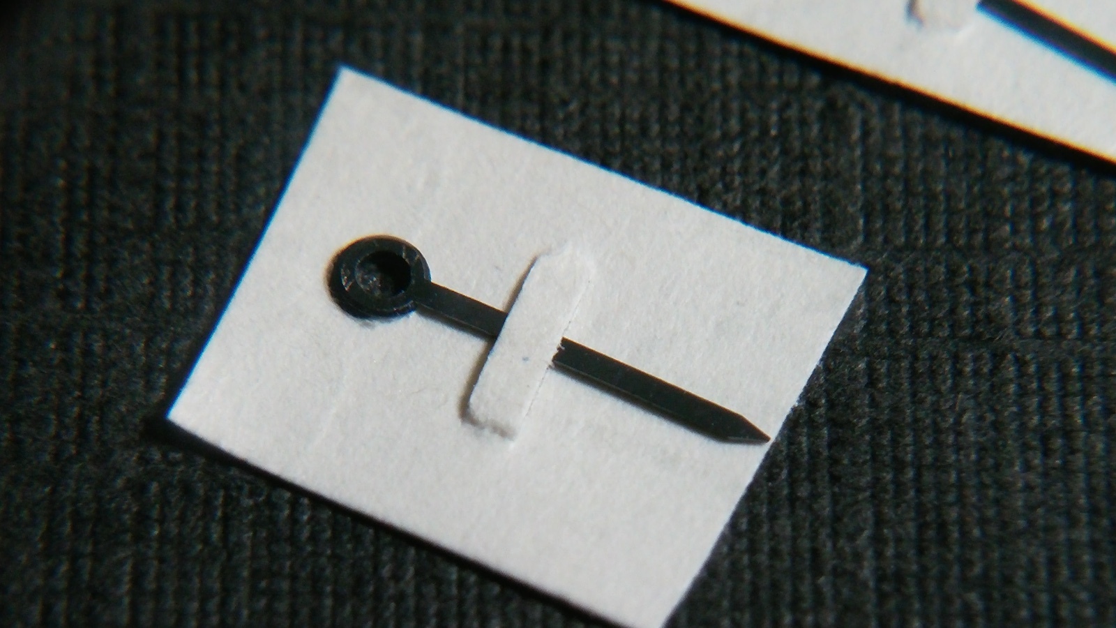 Piaget 9P white 18K hands, hour + min, 11.5mm x 6.5mm approx lengths