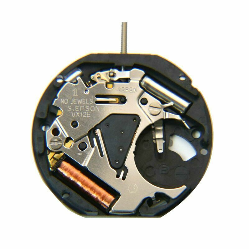 For Japan VX12E Quartz Watch Movement Date At 3’/6′ 3Pin Single Calendar Battery