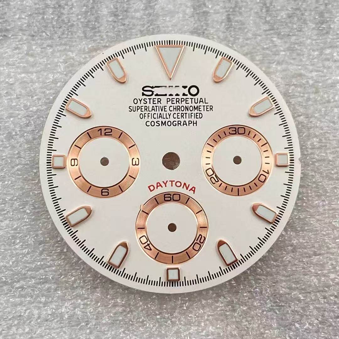 29.5mm Multi-Functional Watch Dial Green Lume for Vk63 Movement Watch Accessorie