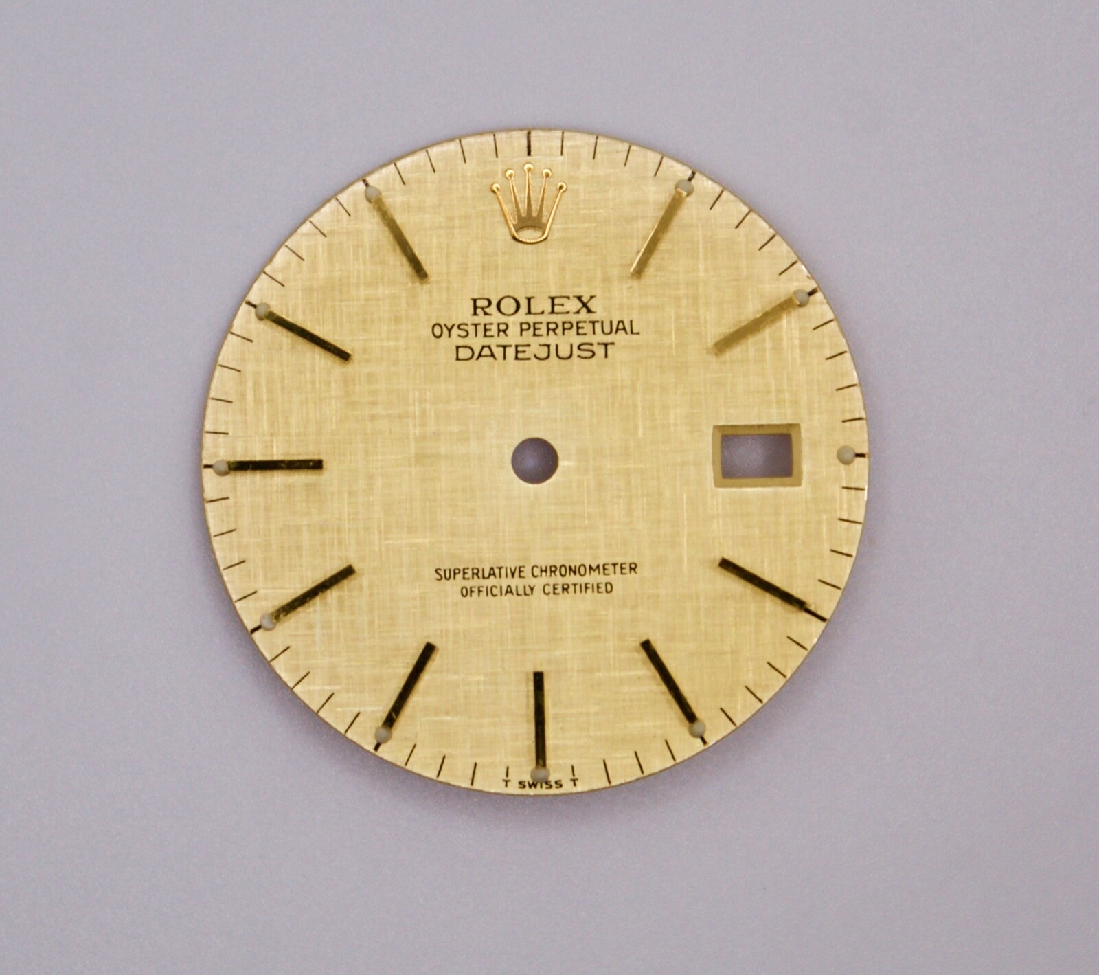 Rolex Dial 36mm Datejust Champagne TT YG Linen w Date 16233/16263/16203/16013