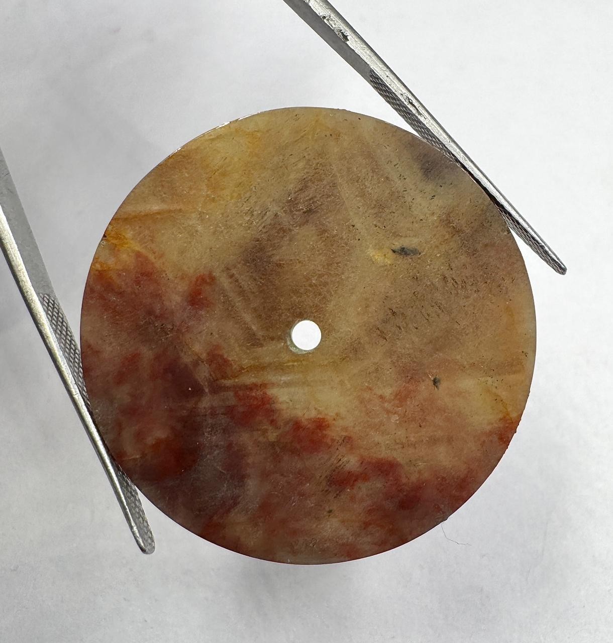 blood jasper Stone watch dial Polished Gemstone 33 mm Round shape gmc 1103w