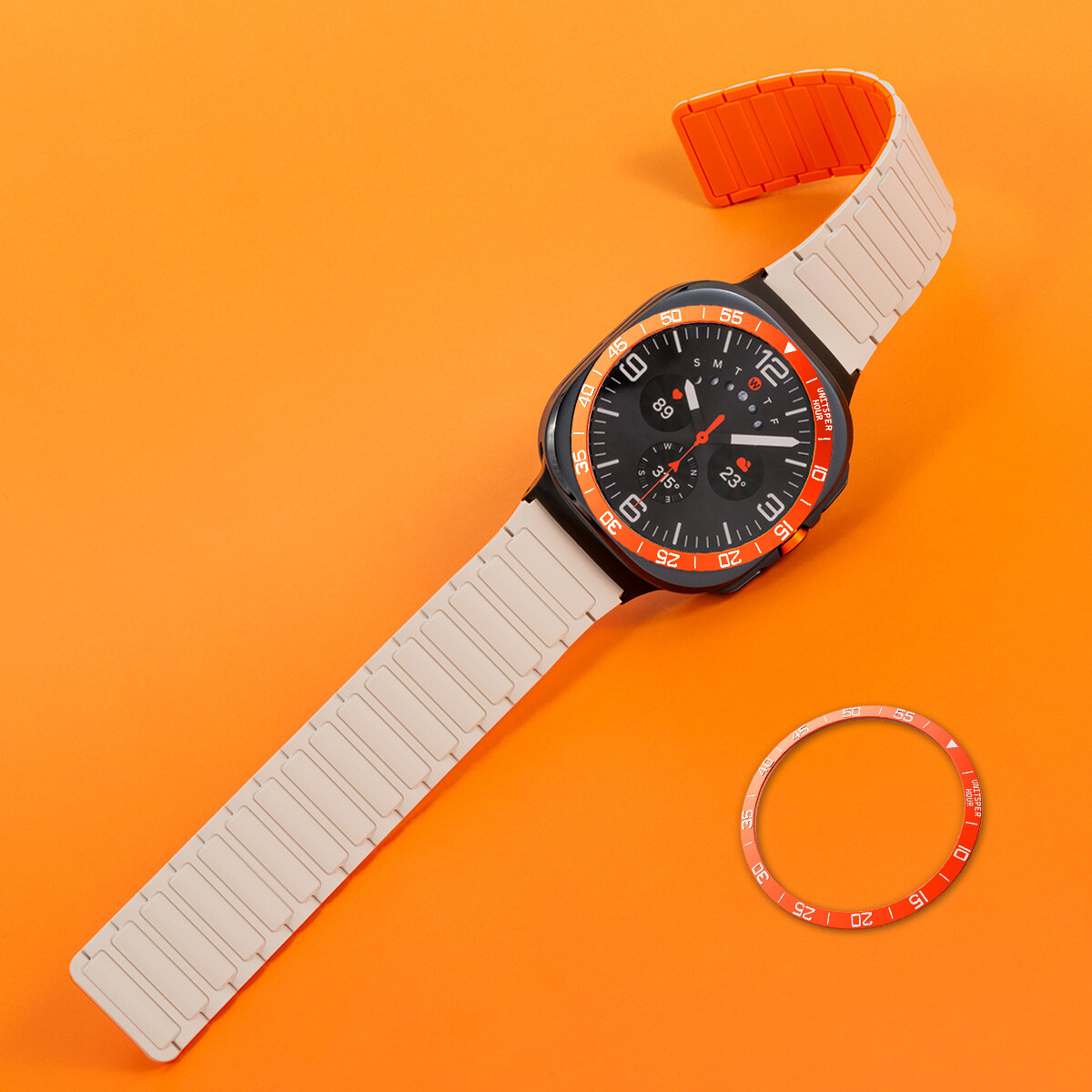 Bezel Styling Frame Ring For Samsung Galaxy Watch Ultra 47mm Metal Case Cover