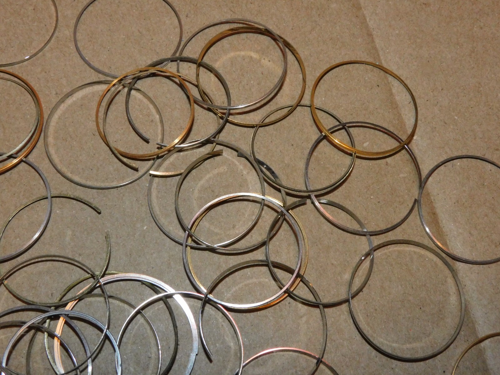 Lot of Watch Bezel Rings Wristwatch Gold Silver Plate Scrap AS IS Parts Project