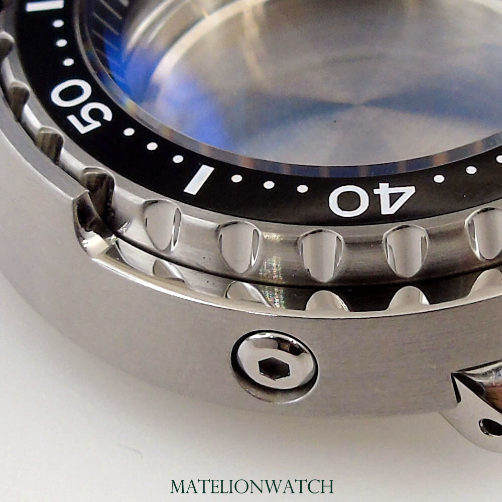 47mm Watch Case Parts 200M Waterproof Fit For NH35A SKX007 SBBN031 Luminous Dot
