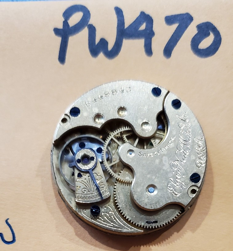 POCKET WATCH MOVEMENT ELGIN Os PW470