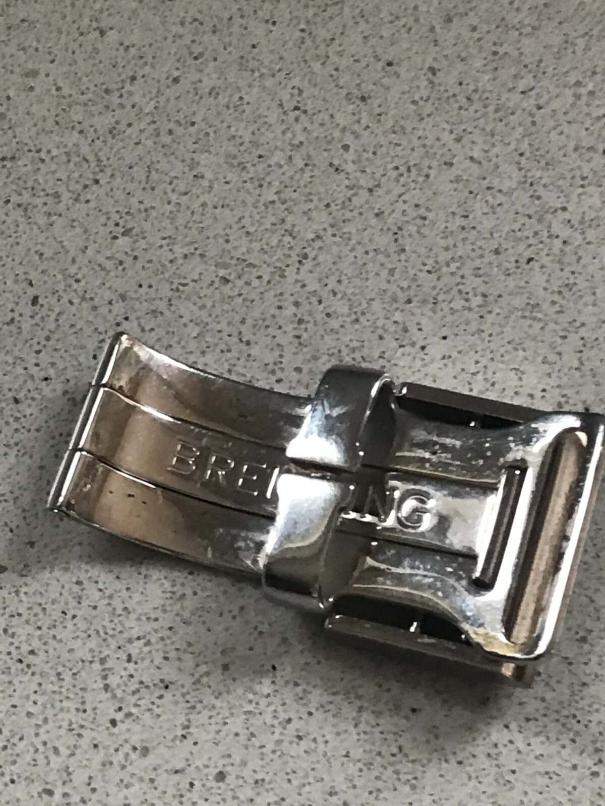 Original Breitling Deployment Deployant Clasp Buckle Strap Steel 22mm