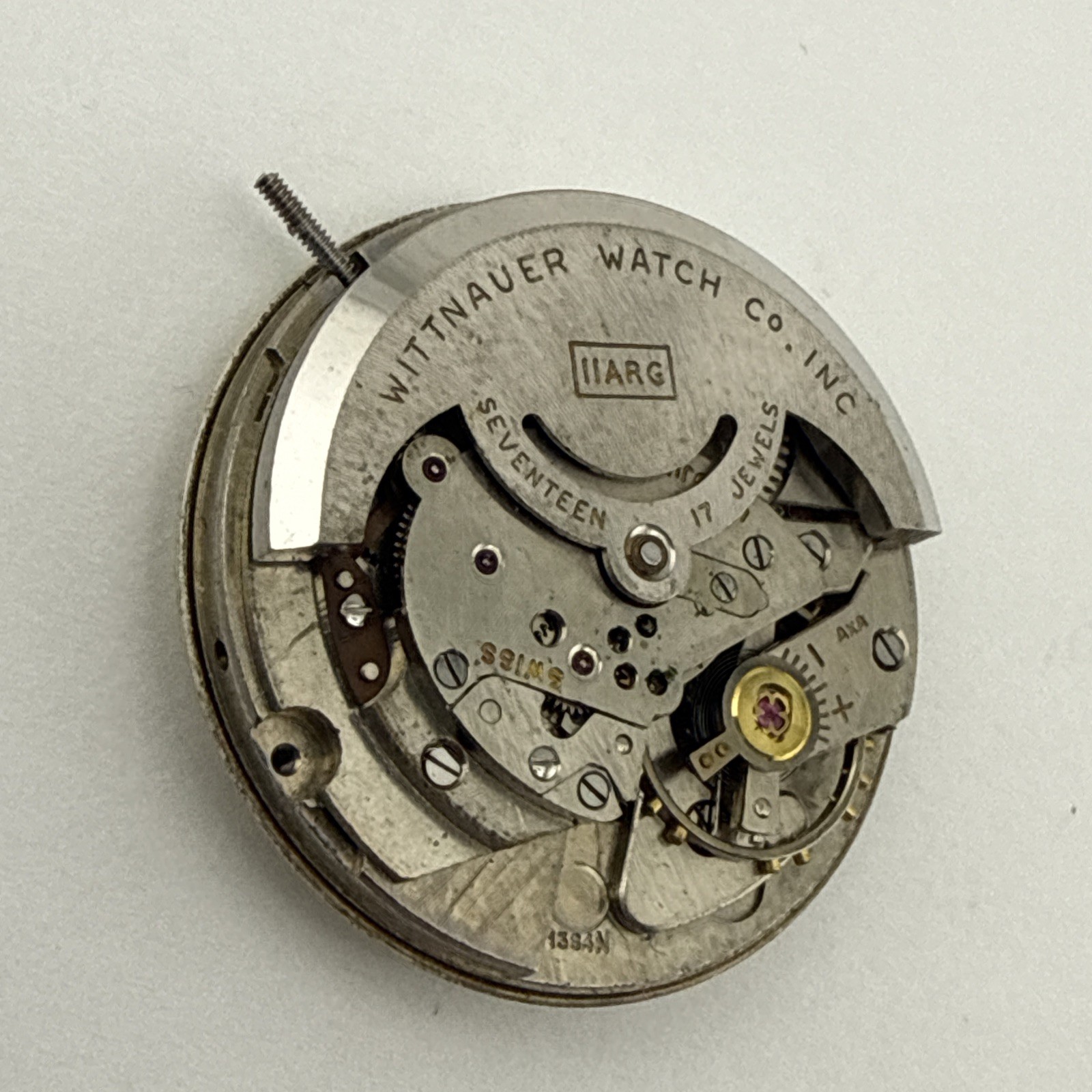 WITTNAUER AUTOMATIC CAL. 1384N 11ARG SWISS WRIST WATCH – GOOD BALANCE WHEEL