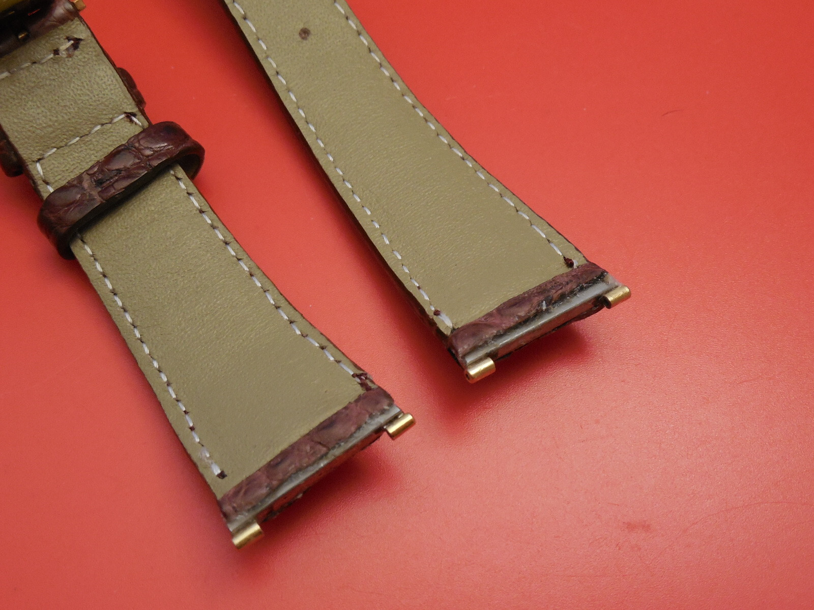 CUSTOM HAND MADE 34MM CROCODILE DEPLOYMENT STRAP FOR OMEGA 34MM CONSTELLATION