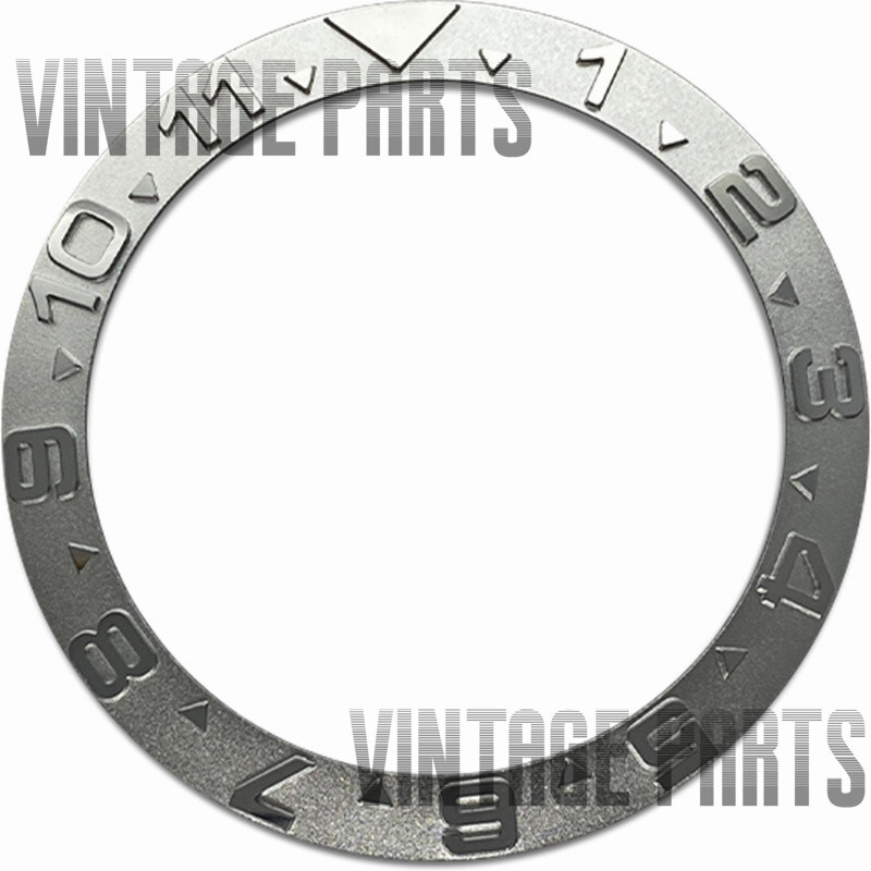 38MM Silver Stainless Steel Slope Bezel Insert Fit For 40mm SUB OMG YM watch