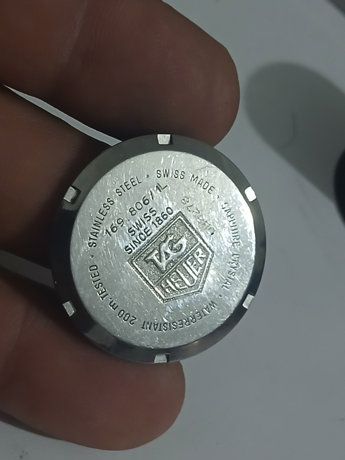 Tag Heuer Fondello Tag Heuer 169.806 /1L Tag Heuer Case Back