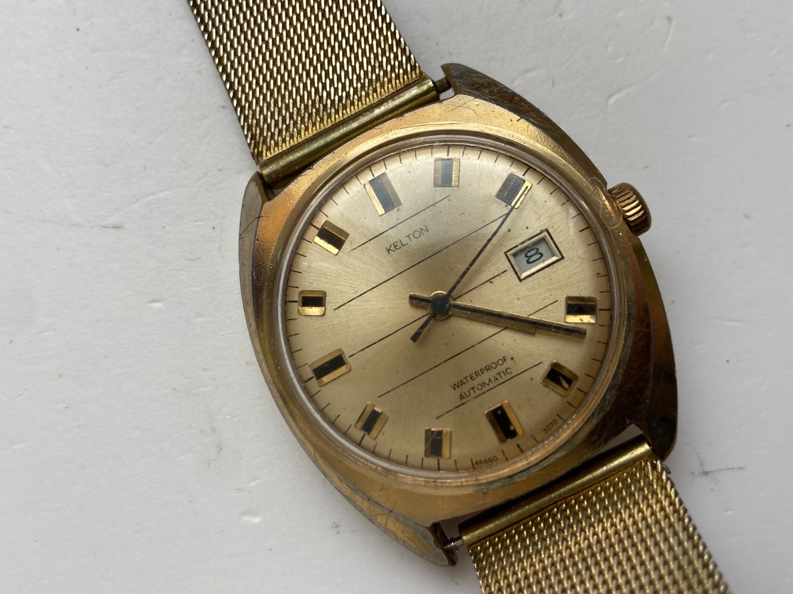 VINTAGE MEN WRIST WATCH SALE FOR PARTS TIMEX 1972 KELTON AUTOMATIC GREAT BRITAIN