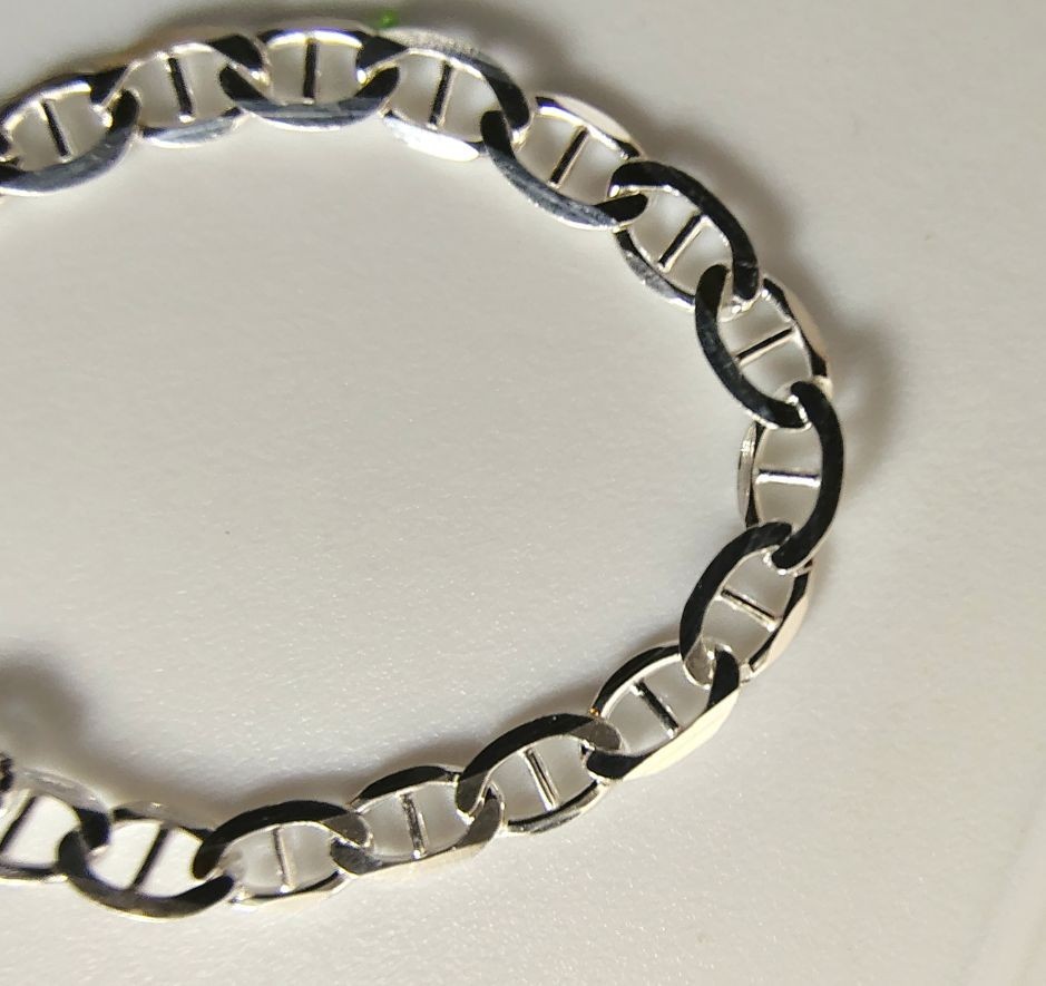 Solid 925 Sterling Silver 10.80 in – 4 MM Pocket Watch Chain – Toggle Clasp