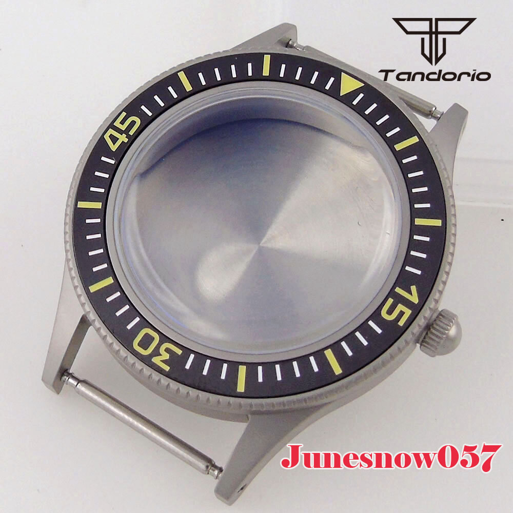Stainless Steel Brushed 40MM Watch Case Super Lume Bezel Fit NH35A NH36A ETA2824
