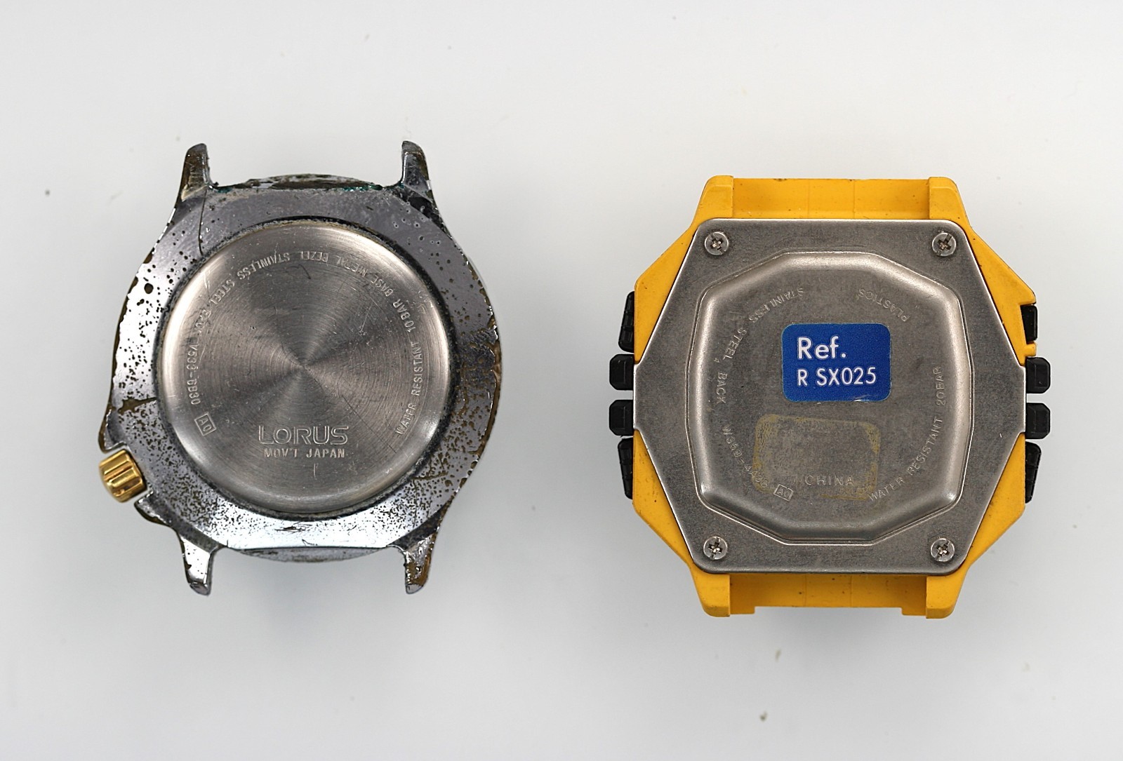 Lorus Sports HTF Watch Men W359-4A38 V533-6B30 Stainless WR Quartz NON-WORKING