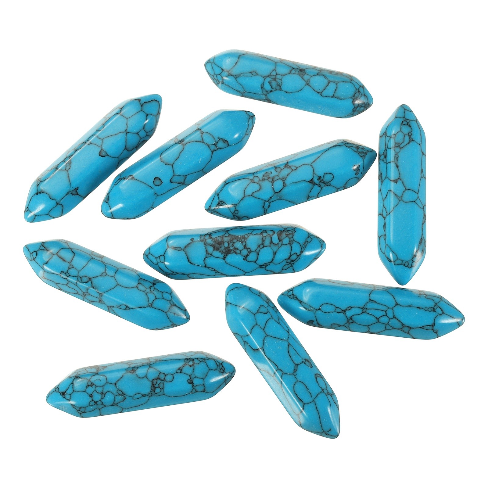 10 Pack Blue Turquoise Quartz Crystals Polished Crystals Bulk