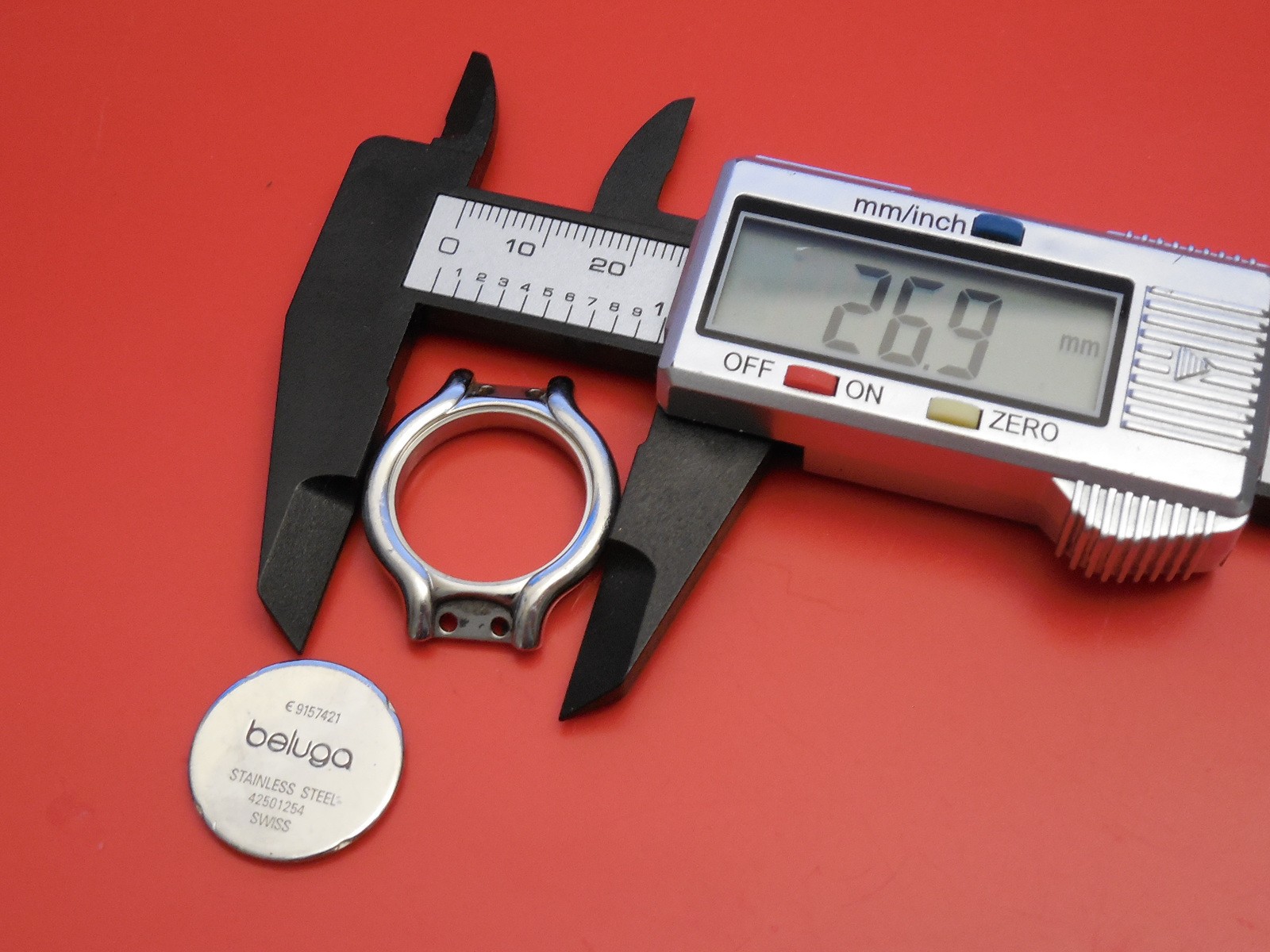 GENUINE EBEL SAPPHIRE CRYSTAL FOR 27MM BELUGA
