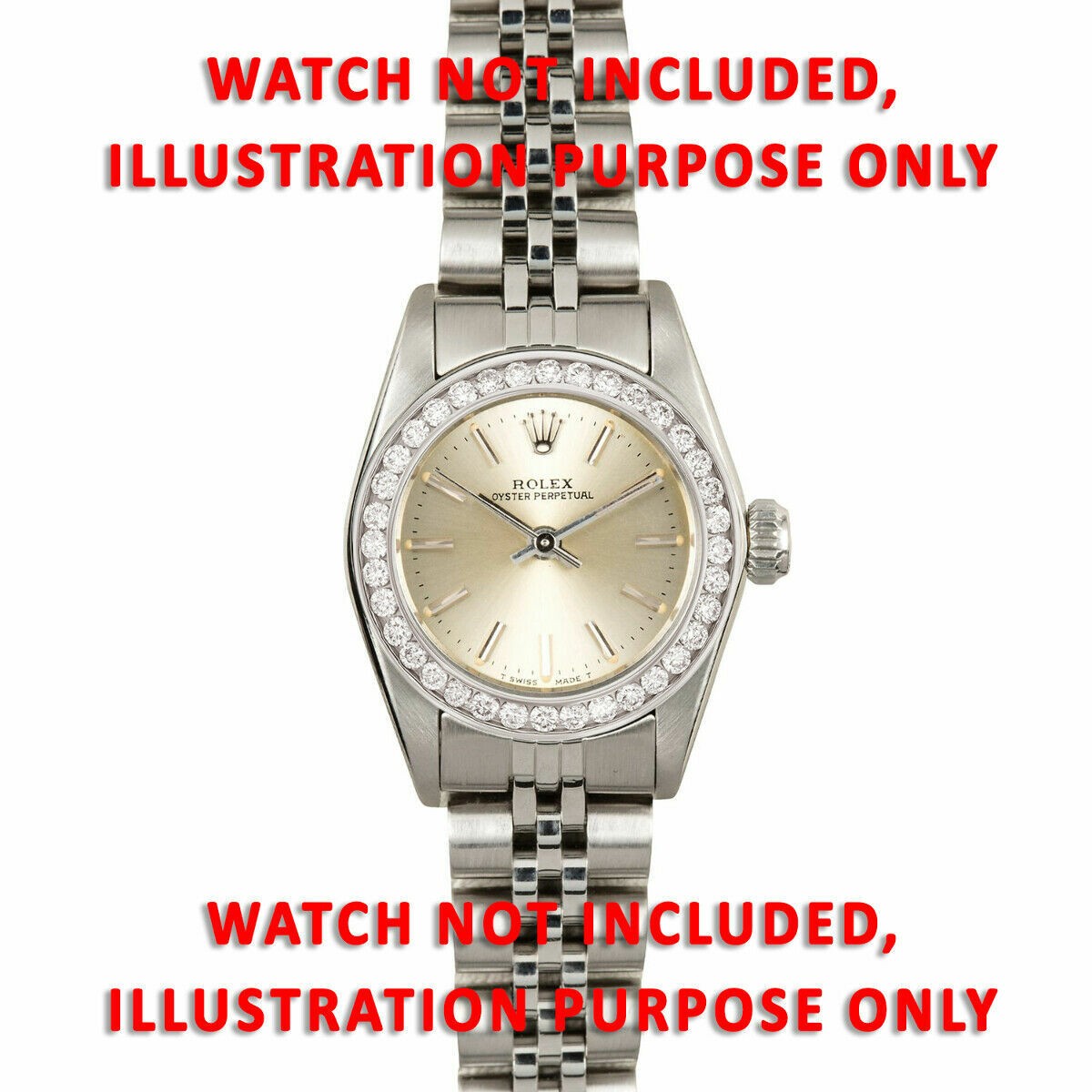 1.10CT CHANNEL NATURAL DIAMOND BEZEL 14KW FOR ROLEX NO DATE 67180 67194 67230