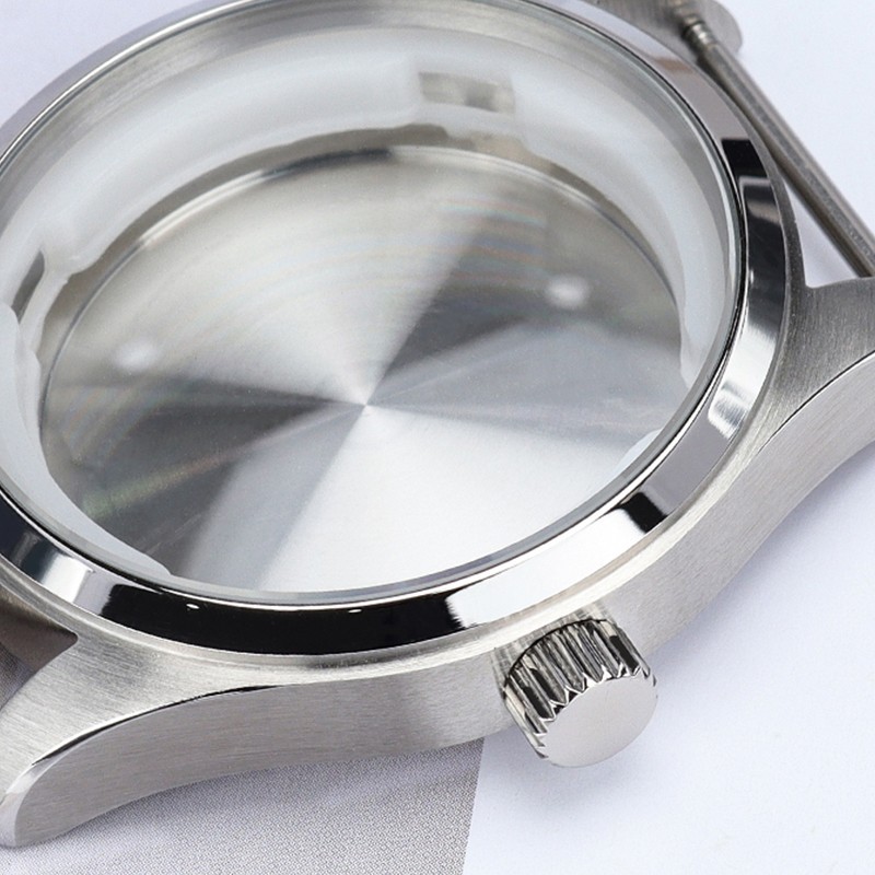 FEIYASHI Fine Steel Brushed Diver Watch Cases Mineral Glass For Seiko NH35 NH36