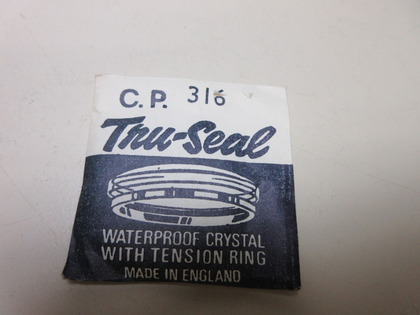 TRU SEAL ROUND WATCH CRYSTAL CP 316 WATERPROOF WATCHMAKER REPLACEMENT PART #351