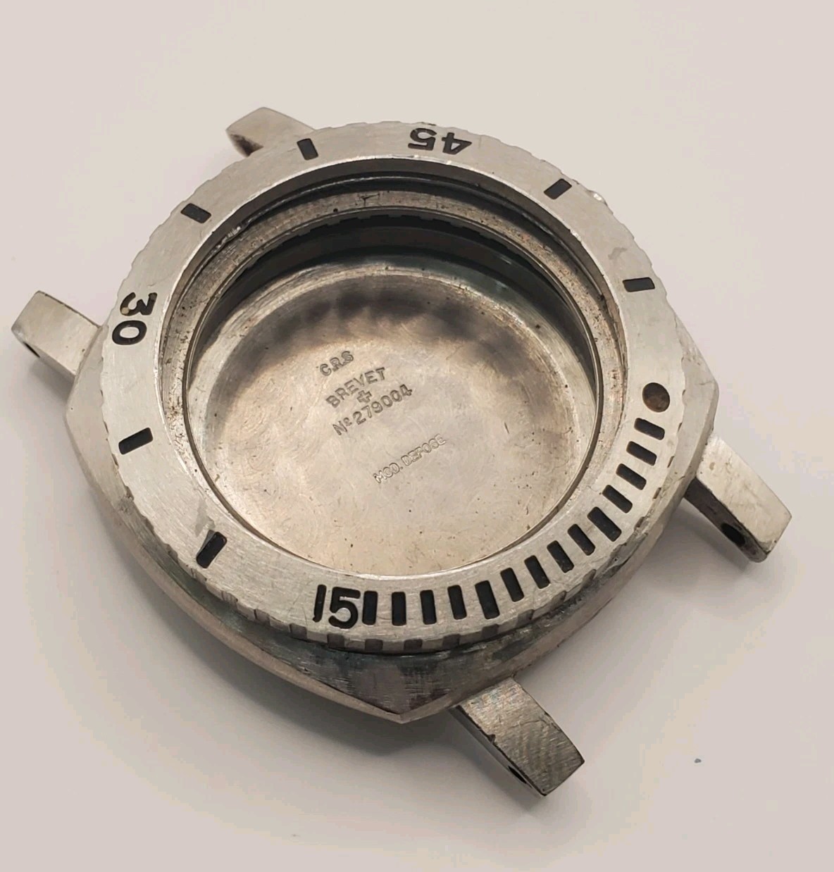 Vintage 70s Orient 1000m King Diver Stainless Steel Watch Case Kit