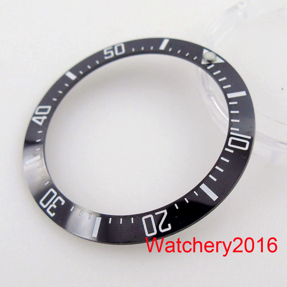 High Quality Parts 39.8mm*31.6mm Bezel Insert Fit 43mm SEA Men Watch Accessories
