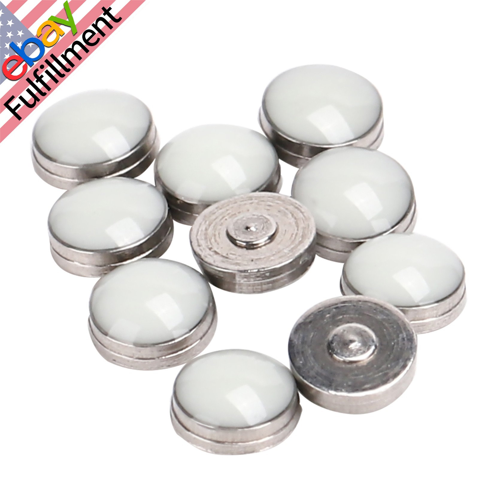 10* 2mm Pearl luminous green blue pip bezel insert Dot Silver gold watch Reapir
