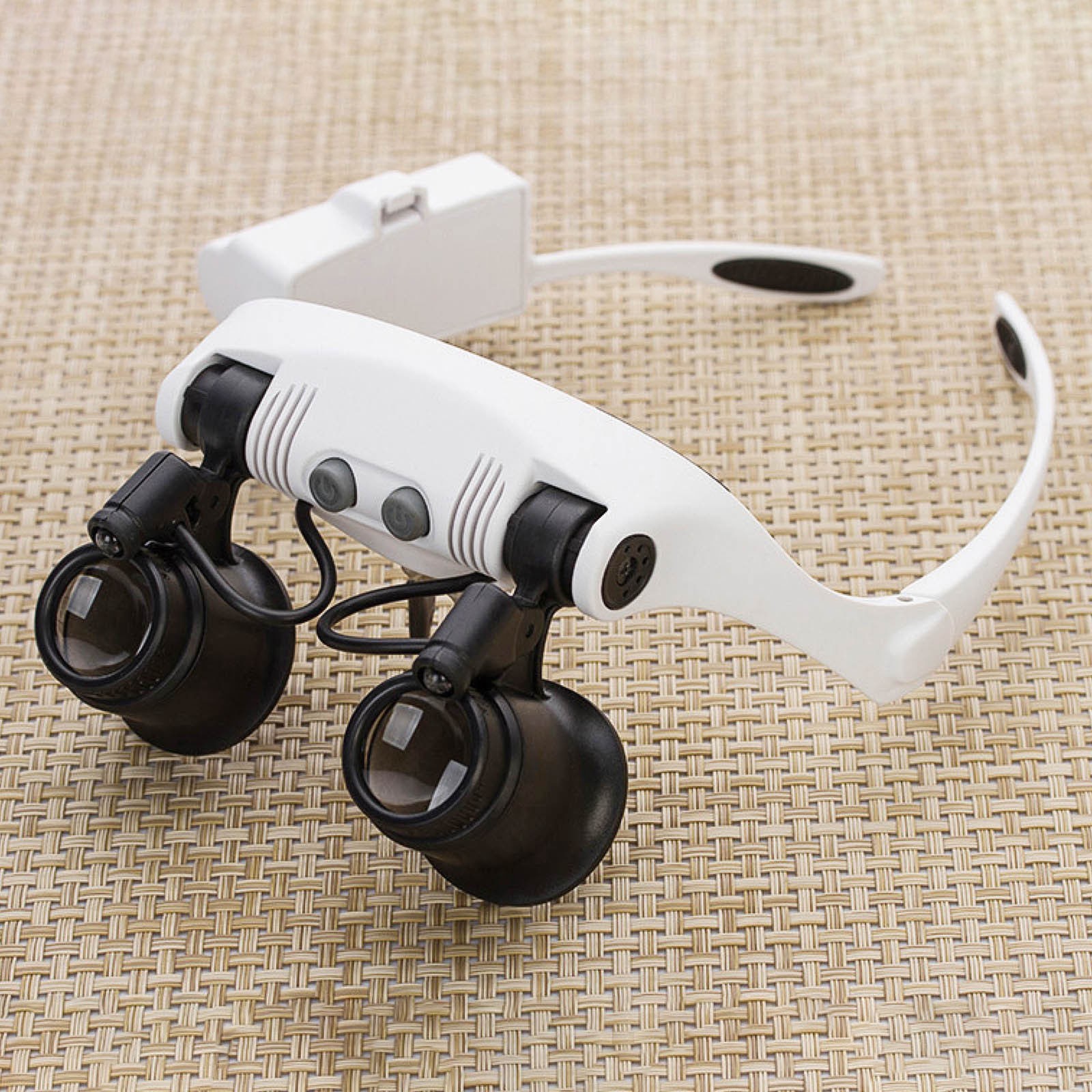 Durable 10x 15x 20x 25x LED Head Magnifying Glass Jewelry Watch Repair Magnifier