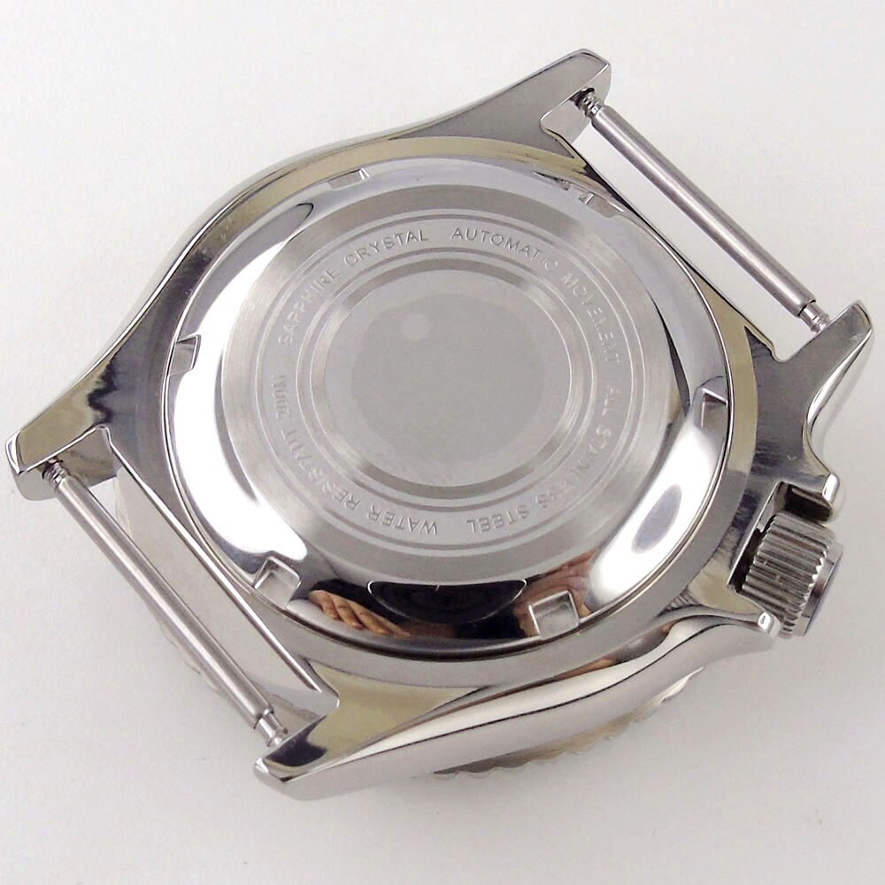 41mm Steel Diving 20Bar Watch Case Strap Sapphire 120 Clicks for NH34 GMT NH35