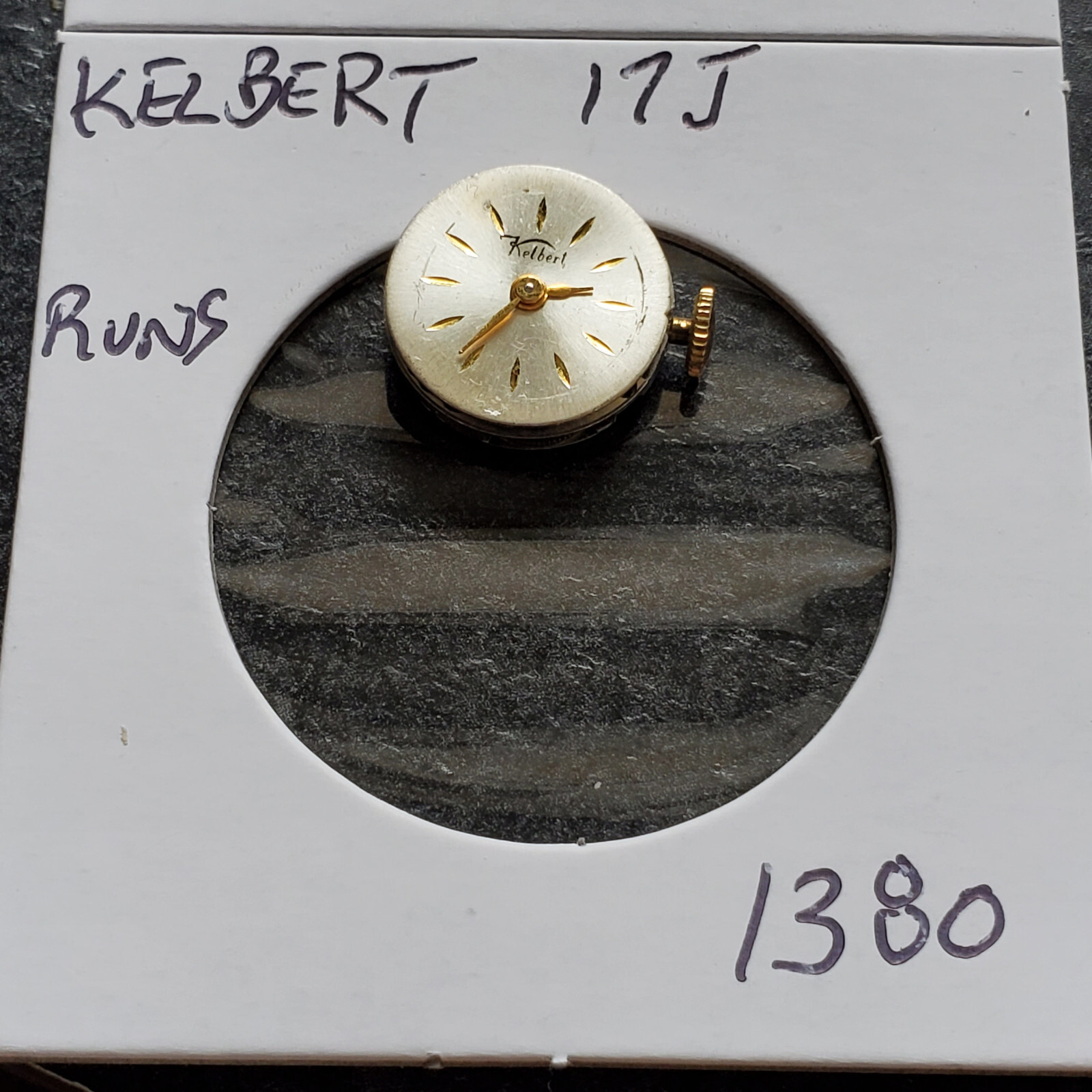 LADIES KELBERT 17J WRIST WATCH MOVEMENT #1380