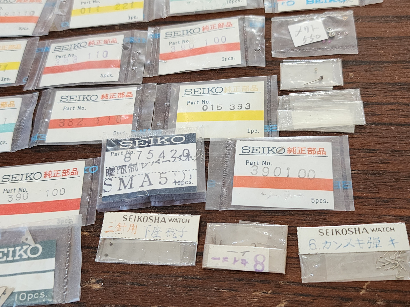 Large Assorted Seiko Seikosha Parts Lot Watchmaker Unsorted 1960 1970 1980