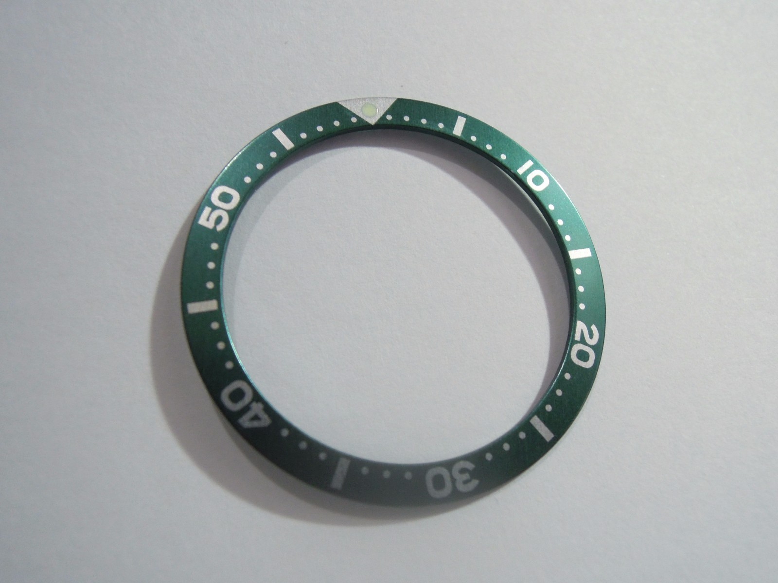 NEW GREEN FLAT BEZEL INSERT 38MM LARGE DIVERS SKX007/7002-7001/6309-7040 WATCH