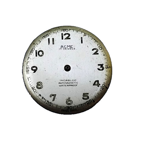 Acme Men’s Wrist Watch Movement Swiss Brina 17 Jewel Incabloc 12.8mm Good Bal.