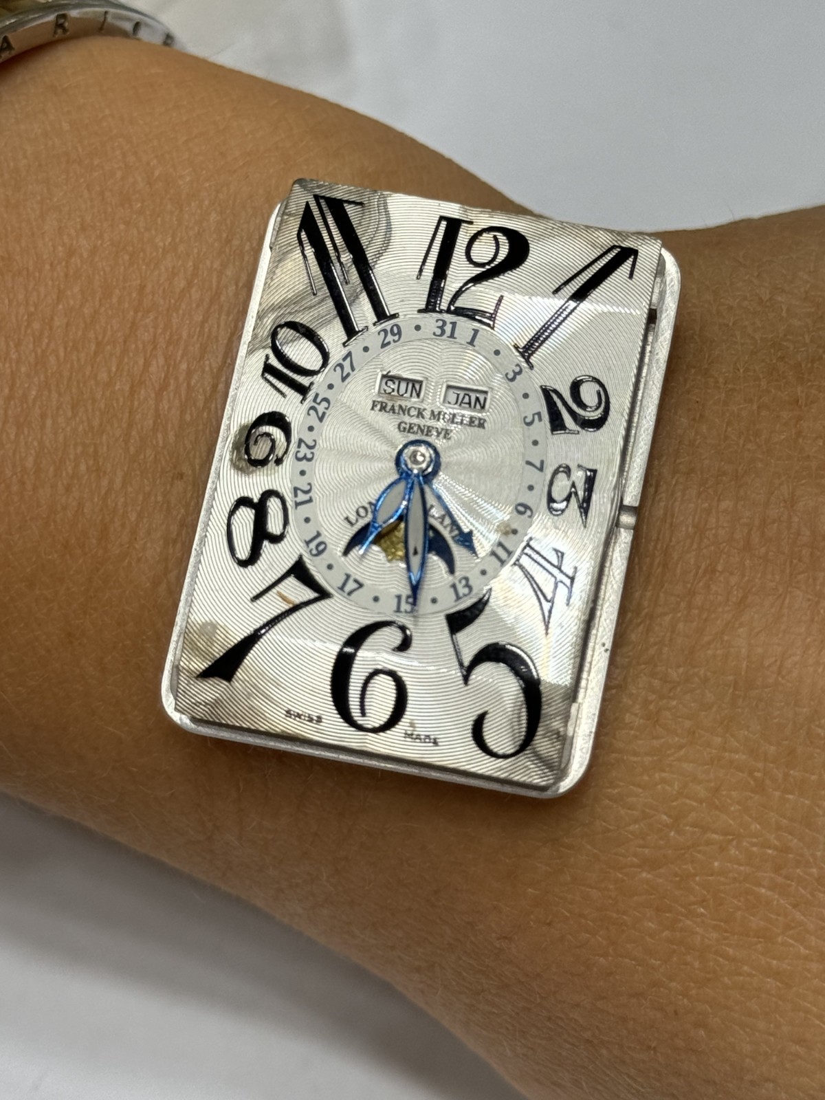 Franck Muller Geneve 2800 Moonphase Triple Date Dial & Movement Rotor Platin 950