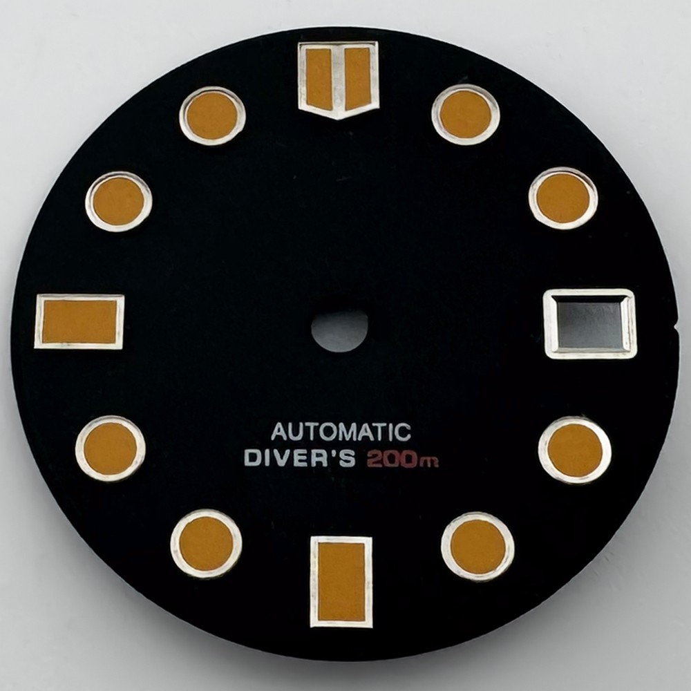 28.5mm Dial Fit NH35 Movement 3/3.8 O’clock Crown White Black Gray Watch Parts