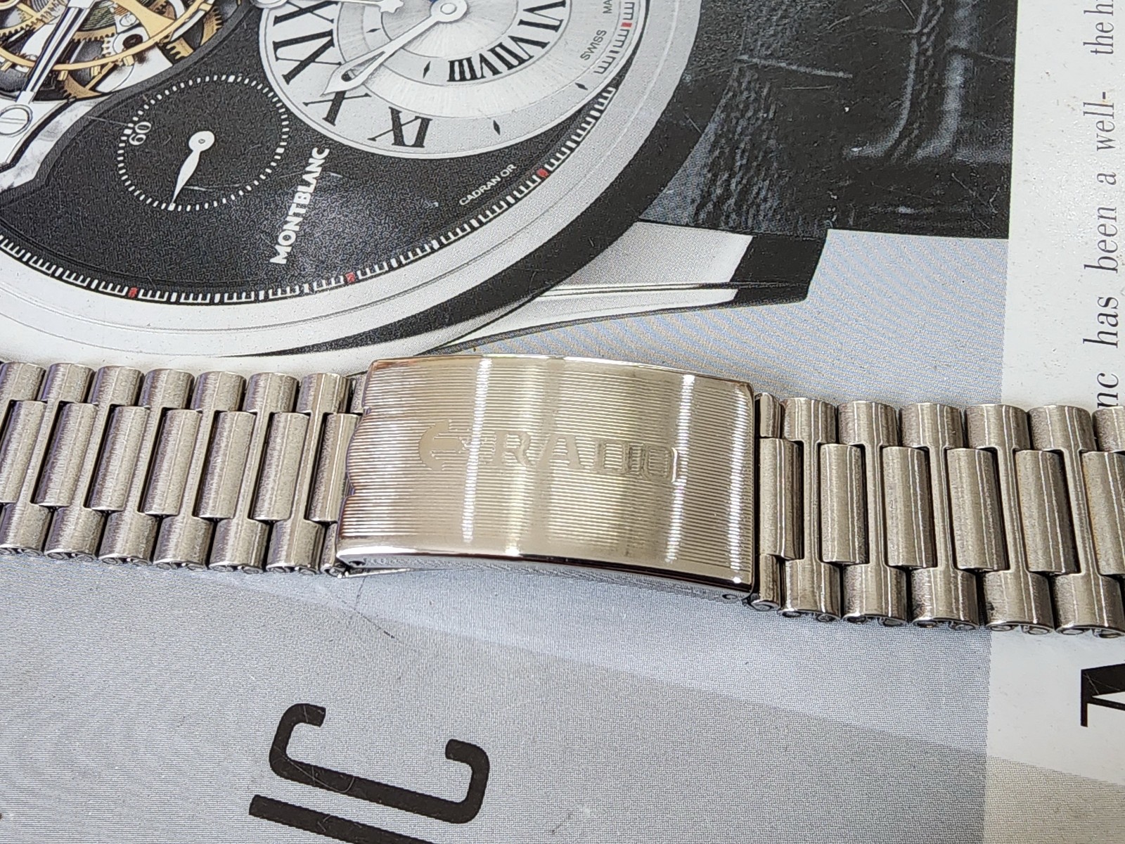 Rare ORIGINAL RADO NSA BRACELET 18MM end piece Silver color for diastar balboa.