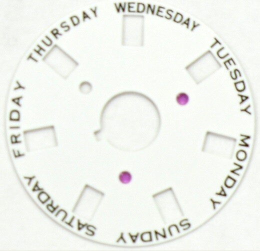 DAY DISC FOR ROLEX PRESIDENT 3055 WHITE 18038 18039 18046 18048 18049 MOVEMENT