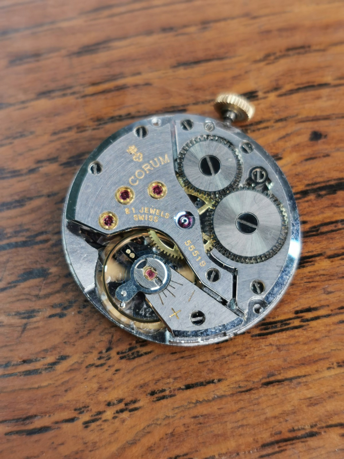 High Grade Corum AV 423 Mens 21 Jewel Watch Movement, Working #N136