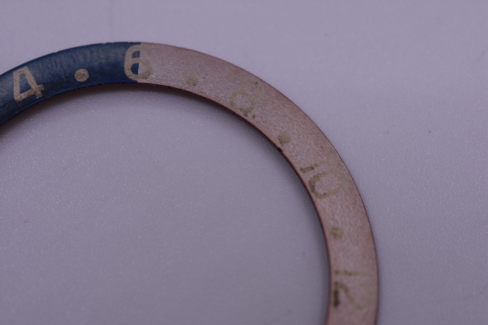 Vintage Rolex GMT Master Pepsi Bezel Insert Faded Ghost Fat Font 1675 Red Back
