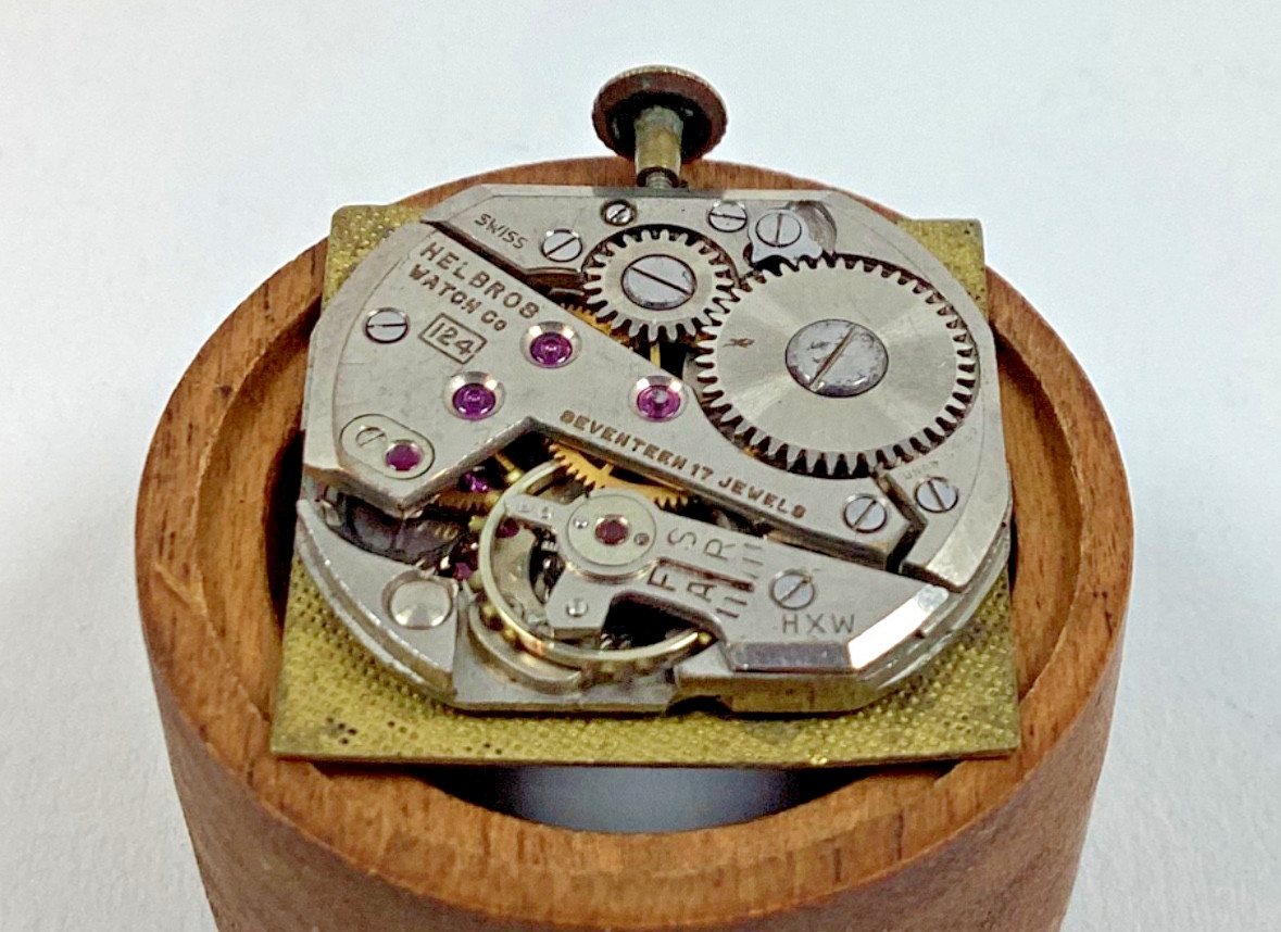 Vintage Helbros Tank 17 Jewel ETA1220 Swiss Movement Runs Spare Part Repair READ