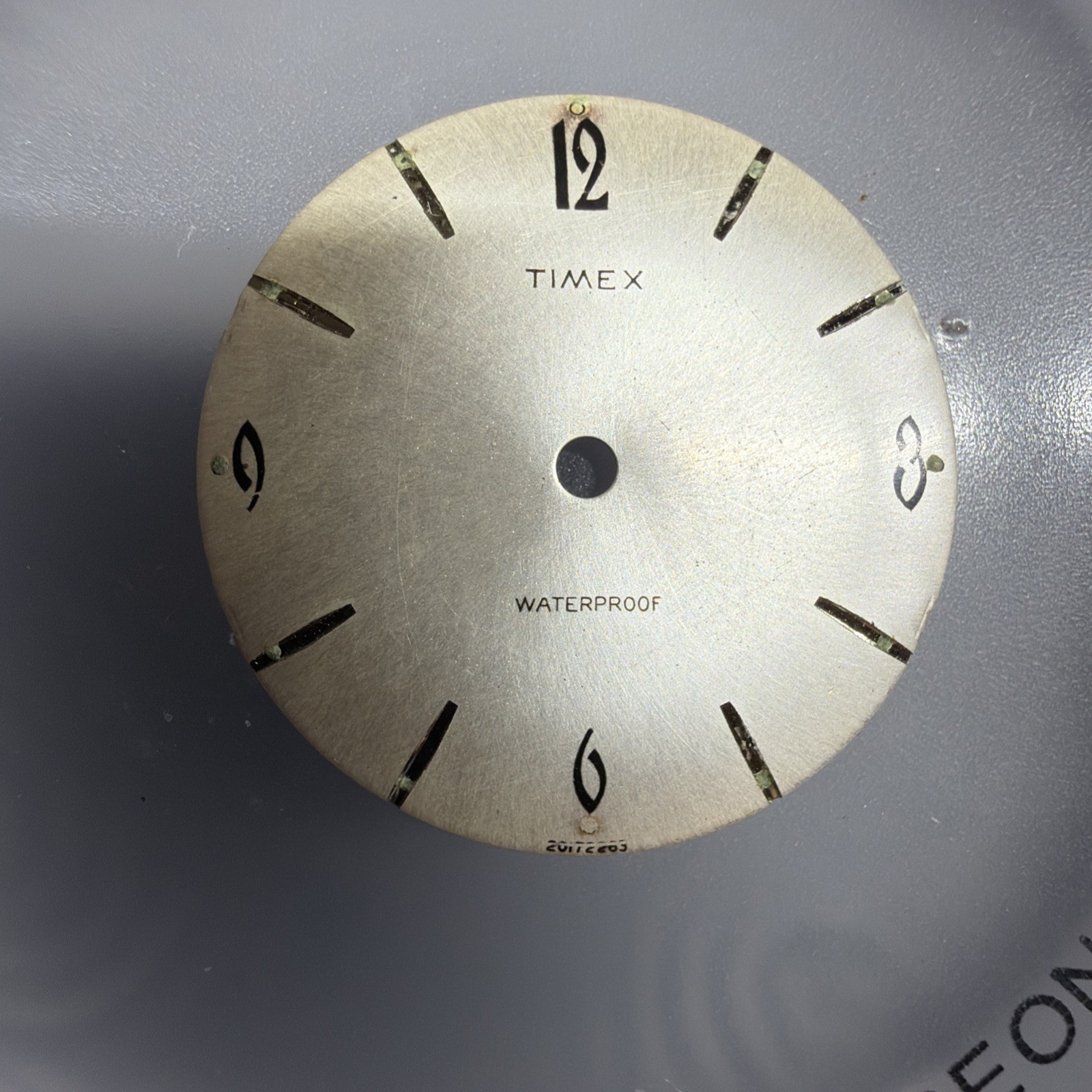 Timex Marlin 1963 Vintage Men’s Silver Watch Dial 20172263 (Dial Only) 29mm