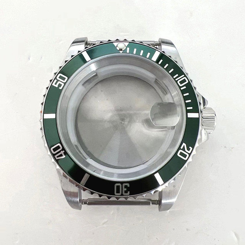 40mm Watch Case Solid-back Case with Aluminium Bezel for 8215/2813 Movement