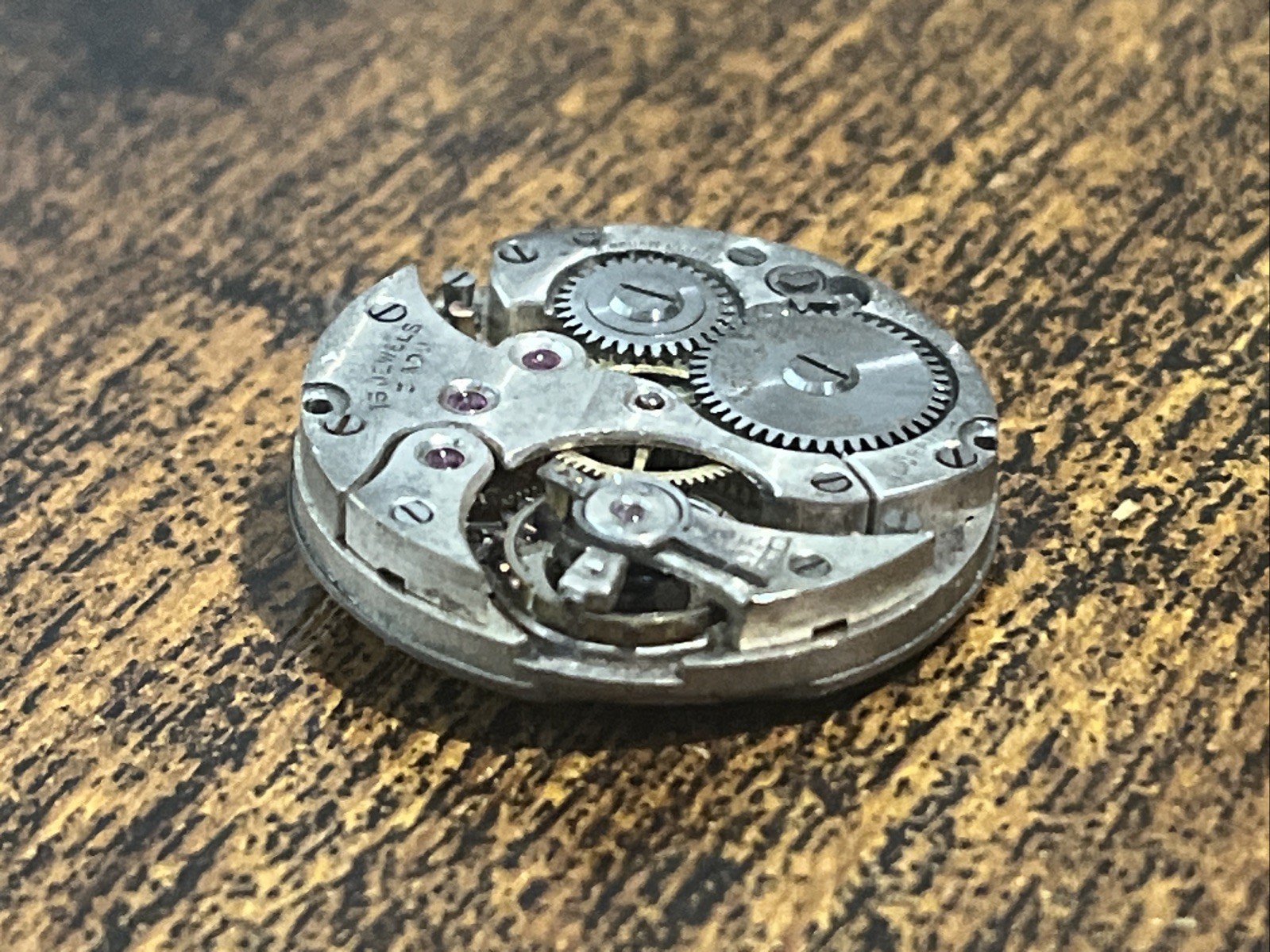 Antique Mauran Pendant Watch Movement 24mm Swiss PARTS BROKEN STEM Collectible