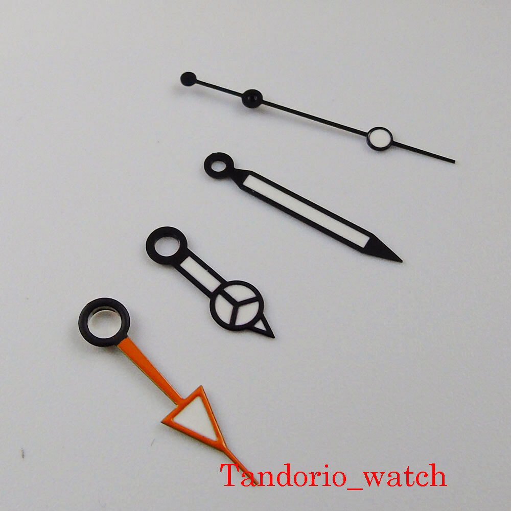 LUME Black Edge White Watch Hand Fit Miyota8215 DG 2813 3804 GMT NH34 Movement