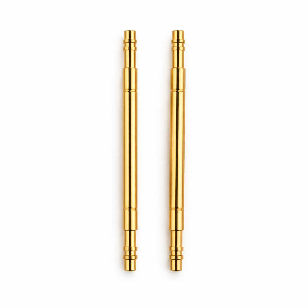 Modern Rolex Yellow Gold Spring Bars 20mmx1.5mm Premium Swiss Standard – One Pai