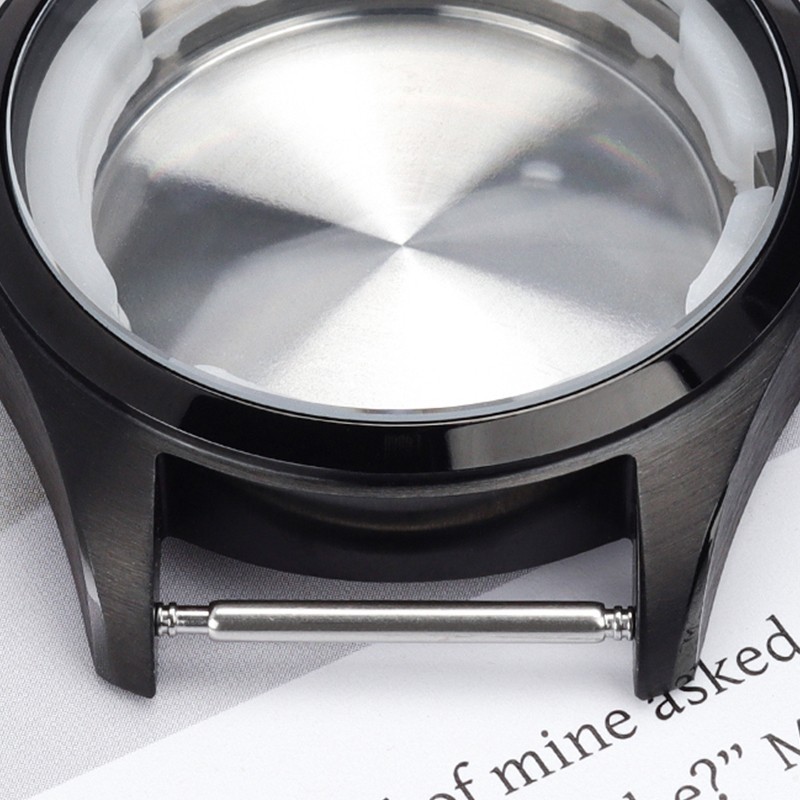 FEIYASHI Men Pilot Watch Case 40mm PVD Coated Brushed Steel For Seiko NH35 NH38