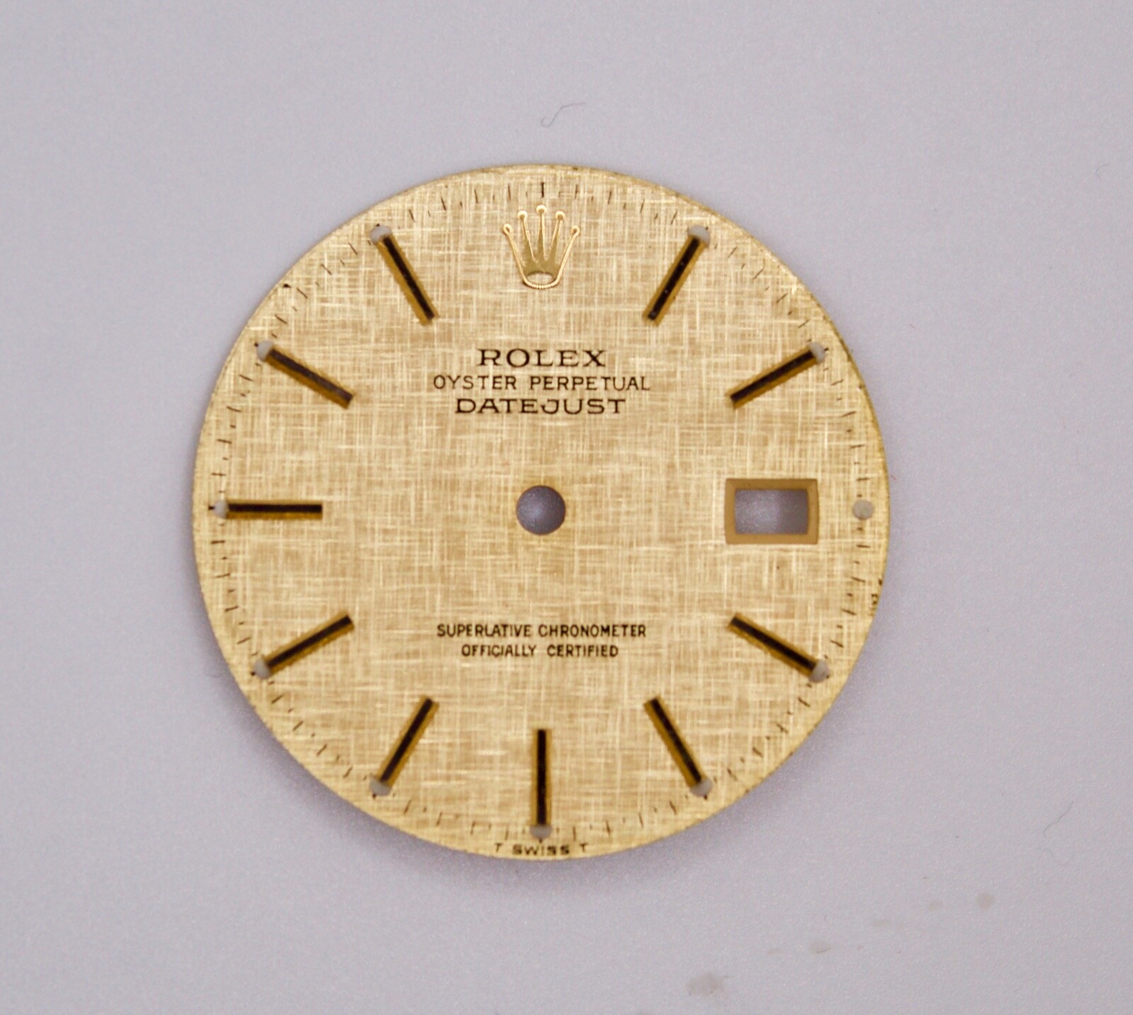 Rolex Dial 36mm Datejust Champagne TT YG Linen w Date 16233/16263/16203/16013