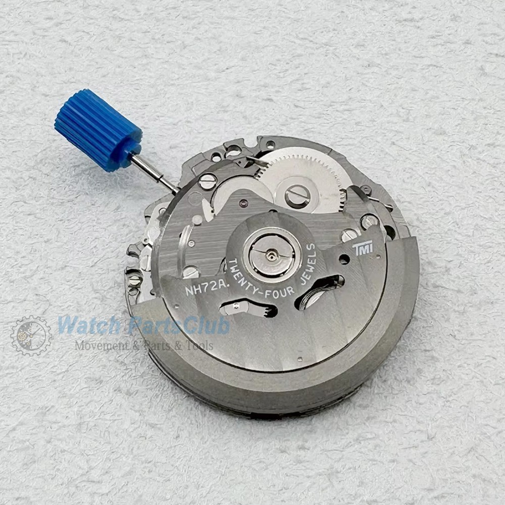 Japan NH72 Black Skeletonized Mechanical Movement 24 Jewels High Accuracy