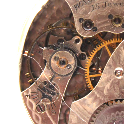 1908 WALTHAM POCKET WATCH MOVEMENT 16853838 GRADE: 220 12s 15j (F4G)