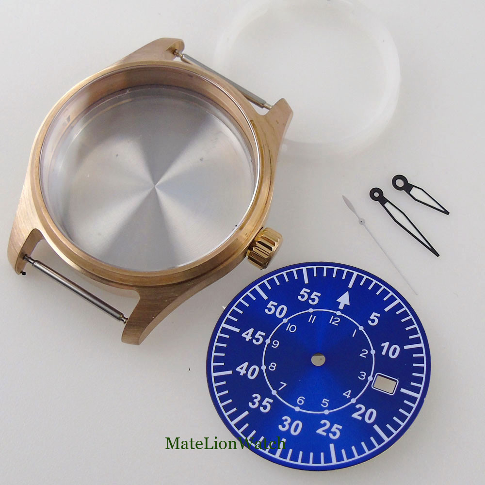 20ATM Solid Bronze Diver Watch Case 39mm Fit NH35 Sapphire Crystal Dial+Hands