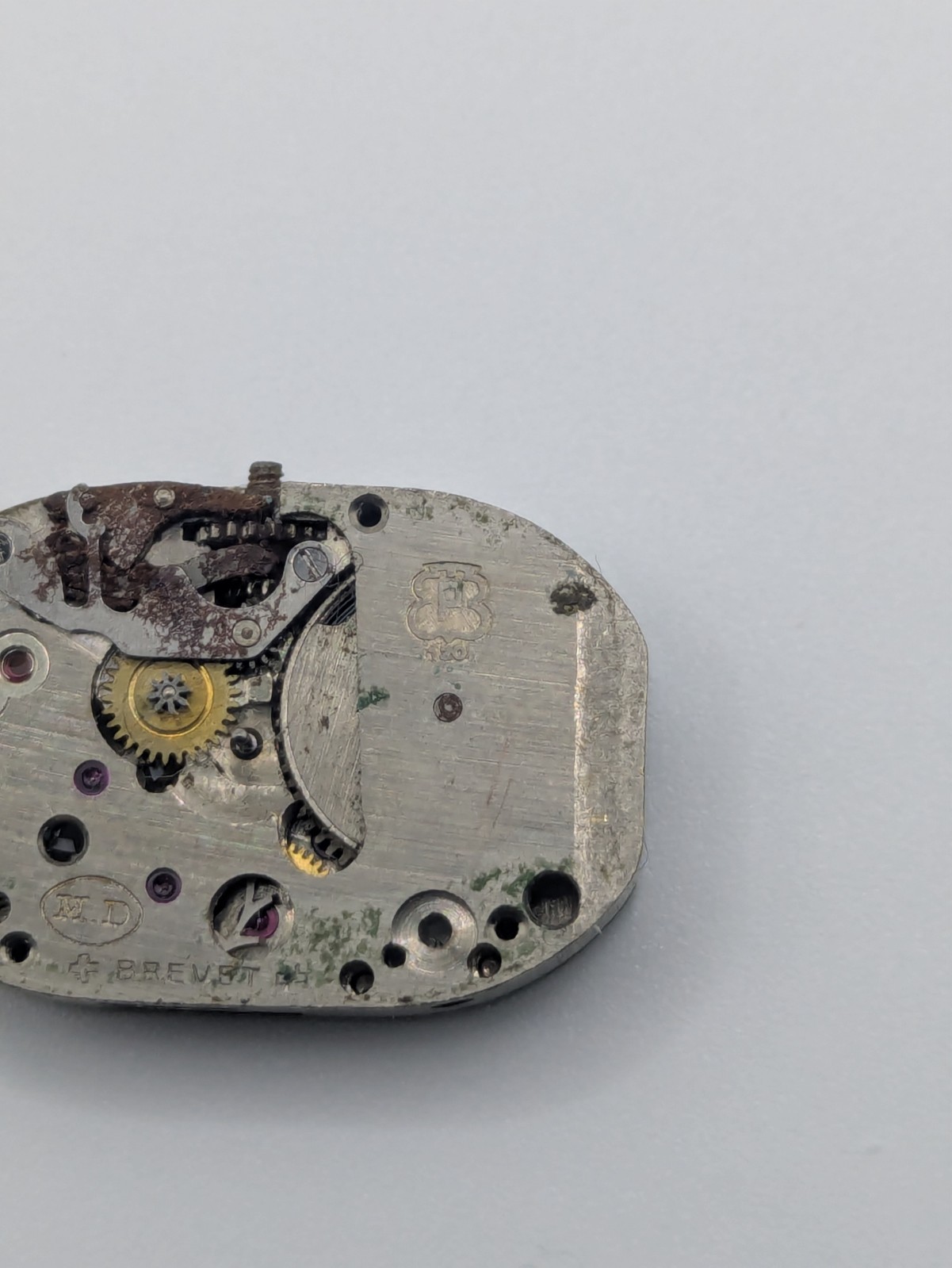 Rotary P120 Cal. 390 Manual Wind Watch Movement 15 Jewels Swiss Parts Repair